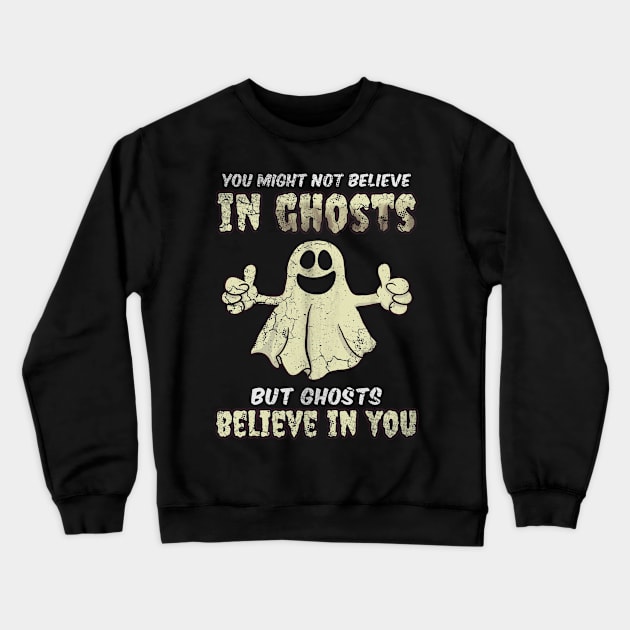 Halloween Funny Ghosts Crewneck Sweatshirt by E